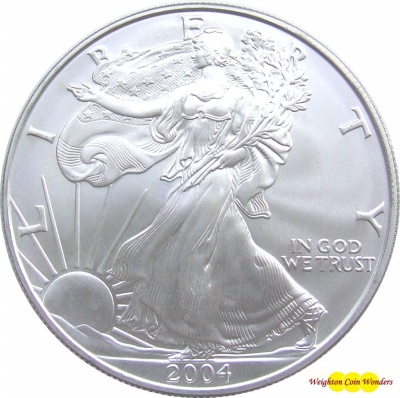 2004 1oz Silver American Eagle